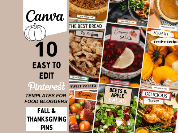 Download Pinterest Template for Canva Fall - Pinterest Collection